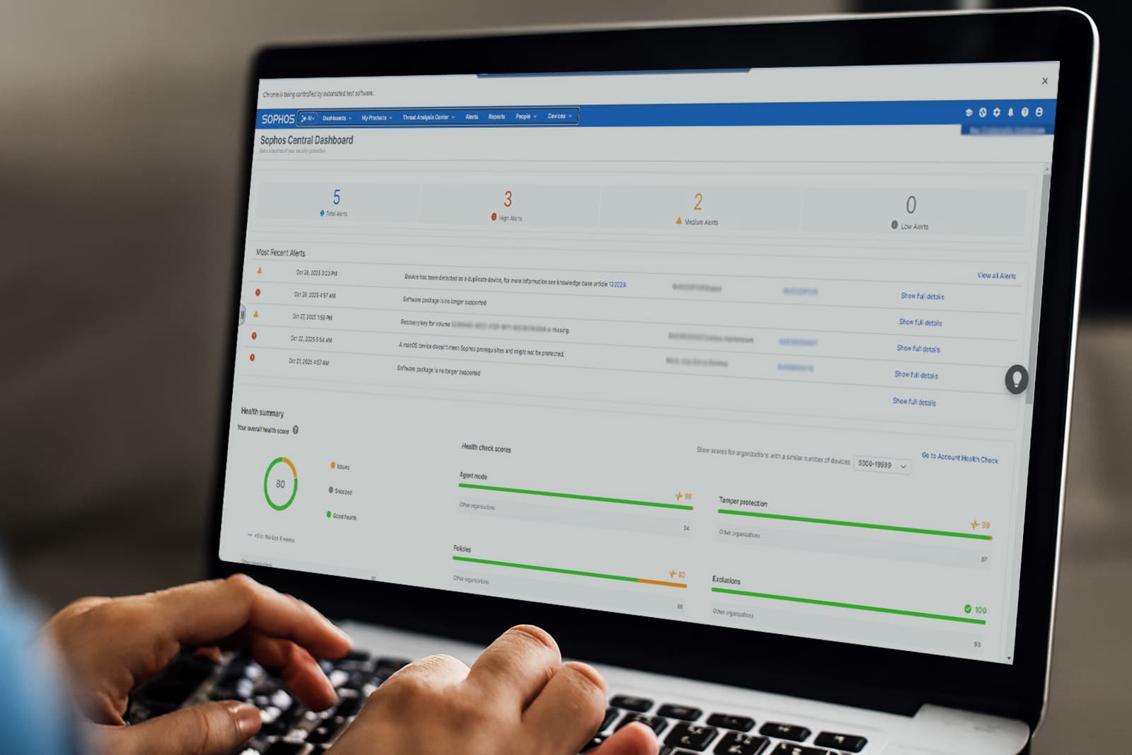 Restoring Endpoint Visibility – Sophos Central